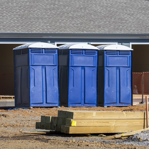 how can i report damages or issues with the porta potties during my rental period in Rayne